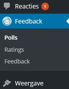 Feedback poll